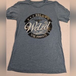 Koe Wetzel and The Konvicts Too High To Cry Concert Tee Size Small